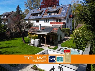 Grün wohin das Auge reicht: Dreifamilienhaus mit 5 Stellplätzen und Gartenreich auf ca. 824 m²