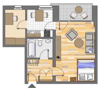 1-Zimmer-Wohnung in Düsseldorf Hassels
