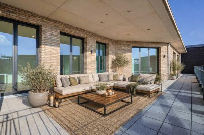 Urbanes Luxus-Penthouse mit Direktlift, 2 Dachterrassen und Loft-Flair in Pempelfort