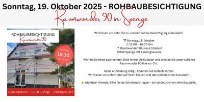 Rohbaubesichtigung in Spenge, 19.10.25 , 13-16 Uhr