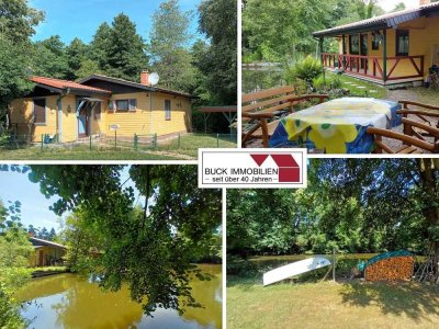Entspannen & genießen ! Stimmungsvolles Anwesen mit Fischweiher plus Bauplatz auf großem Areal