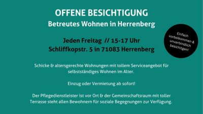 Moderne 2-Zimmer-Wohnung im EG mit West-Terrasse – Komfortabel, lichtdurchflutet & betreutes Wohnen