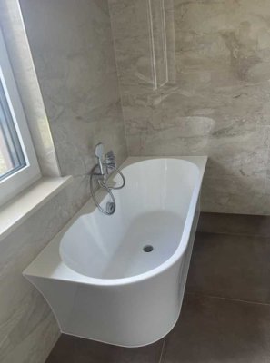 Barrierefreie Wohnung mit Gartenzugang in einem Zweifamilienhaus