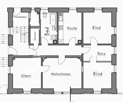 Schöne helle Altbau 5-Zimmer-Wohnung mitten in Winnweiler.