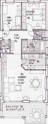Geschmackvolle 3-Raum-Wohnung mit gehobener Innenausstattung mit Balkon in Waldkirch