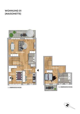 Leipzig-Alt-Lindenau – Hochwertige 3-Zimmer-Wohnung mit Balkon am Palmgarten | 108 m² | Baujahr 2016