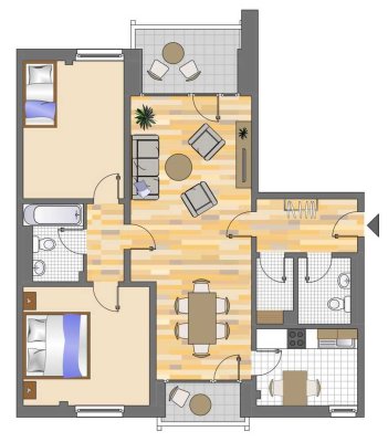 Demnächst frei! 3-Zimmer-Wohnung in Düsseldorf Hassels