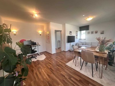 2-Zimmer Dachgeschosswohnung mit großem Balkon und tollem Gartenblick