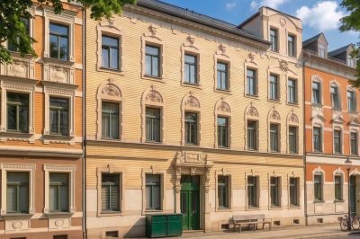 Zentral gelegene 2,5-Zimmer-Wohnung im Chemnitzer Lutherviertel mit Balkon