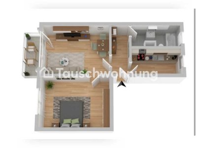 Tauschwohnung: 2-Zimmer Wohnung in Rostocker Südstadt zum Tauschen