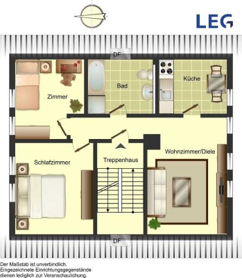 Wohnen im Denkmal!! Schöne 3-Zimmer-Wohnung in Lünen-Süd im Angebot