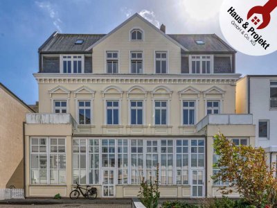 Helle Erdgeschosswohnung in Strand- und Innenstadtnähe