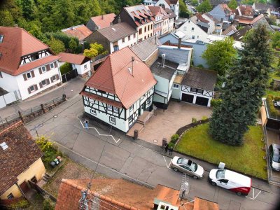 Historisches Fachwerk - KA-Grötzingen mit genehmigter Bauvoranfrage - Provisionsfrei für Käufer