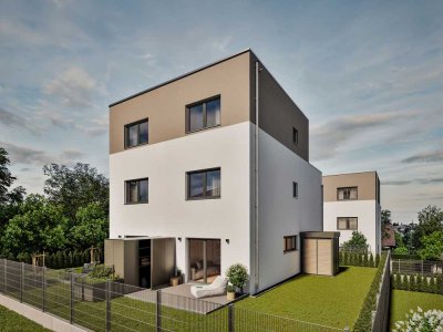 Klug geplante Doppelhaushälfte in neu gebauten Quartier