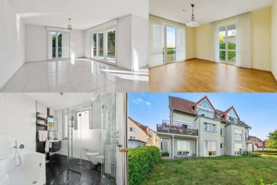 Die beste Panorama-Aussicht in Seelow – hochwertige Wohnung mit eigenem Garten und Terrasse