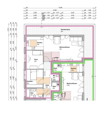 Attraktive 3-Zimmer Penthouse Wohnung mit Balkon und Einbauküche