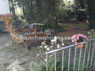 Tauschwohnung: EG-Wohnung im Grünen mit Zugang zum Garten