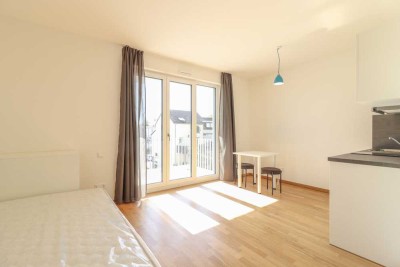 Wohlfühloase mit Balkon: Modernes 1-Zimmer-Domizil mit attraktiver Ausstattung