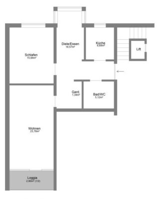 BARRIEREFREI! Wunderschöne 2,5 Zimmer-Wohnung zu mieten