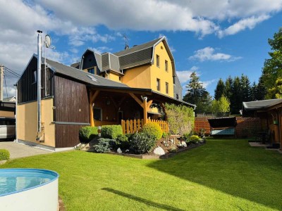 Bezugsfertiges 12,5 Zimmer-MFH in Chemnitz mit Pool für Familien, Selbstständige oder Investoren
