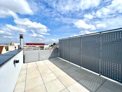 Erstbezug mit Terrasse: Moderne 2-Zimmer Dachgeschoßwohnung in 1100 Wien für 415.000,00 €!
