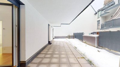Terrasse. Garten und viel Ruhe! 3 Zimmer inkl. Tiefgaragenplatz.