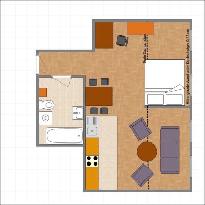 Frisch sanierte 1,5-DG-Zimmer-Wohnung mit Echtholzboden und neuer EBK in Gohlis-Süd