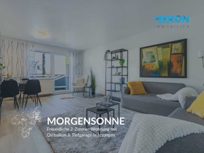 MORGENSONNE – Freundliche 2-Zimmer-Wohnung mit Ostbalkon und Tiefgarage in Jettingen