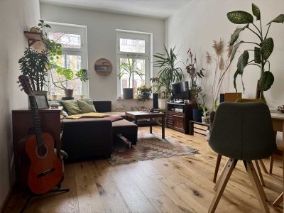 Liebevoll möblierte 3-Raum-Wohnung zur UNTERMIETE (1 Jahr) in Leipzig