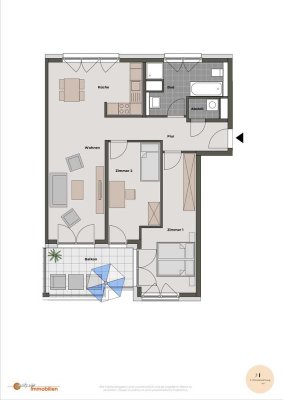 Wohnen in Langen - 3-Zimmer-Wohnung mit Balkon