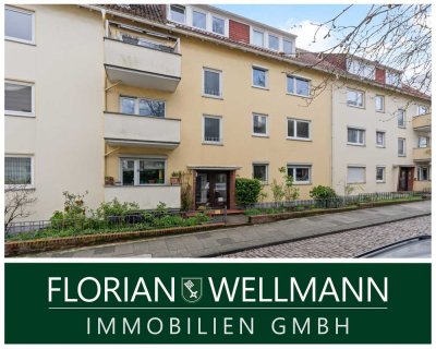 Bremen | Östliche Vorstadt - Charmante 3-Zimmer Wohnung mit Einbauküche und Garage in zentraler Lage