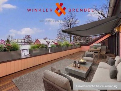 Zentral gelegene 4-Zimmer-Dachterrassen-Wohnung 
in Bayreuth - St. Georgen