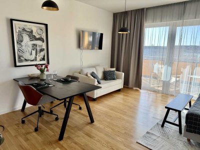 Neues 1-Zimmer-Apartment im 4. OG mit Balkon in Leipzig