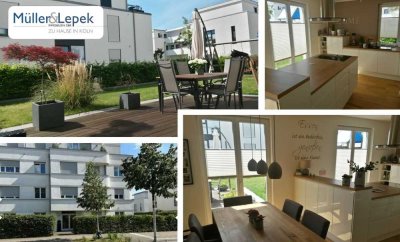 Neuwertige energieeffiziente Eigentumswohnung mit eigenem Garten in Neu-Widdersdorf zu verkaufen!