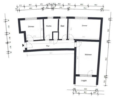 Erstbezug n. Komplettsanierung 3ZKB im 3.OG mit Fahrstuhl