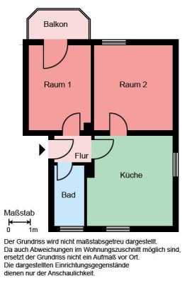 Kisten packen und einziehen! Schöne 2-Zimmerwohnung ab September frei!