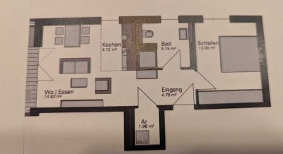 Moderne,helle 2-Zimmer Wohnung (EG) in Oberkochen