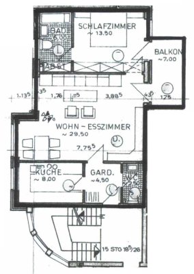Helle 2-Zimmer Wohnung m. Balkon in Bielefeld-Gellershagen