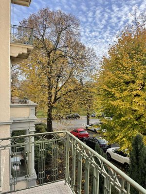 Bestlage Bad Nauheim: 1ZKBB am Kurpark, nach Süden, 40 qm, in Jugendstil-Baudenkmal