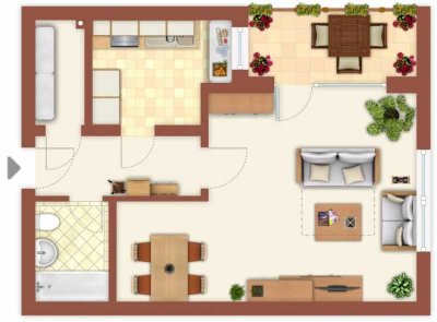 1,5 Zimmer Wohnung mit Weitblick