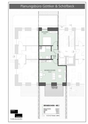 Helle 2-Zimmer Wohnung mit Terasse im EG in Münster-Amelsbüren (Außenbereich)