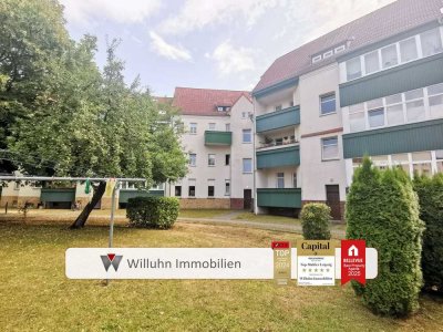 3 Zimmer | Wohnküche | Balkon | grünes Umfeld - schicke sanierte Altbauwohnung in Engelsdorf
