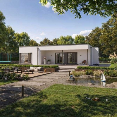Moderner Bungalow im KfW-55-Standard in Dahlen
