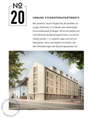 Studentenapartment/-wohnung Erlangen Zentrum möbliert Erstbezug