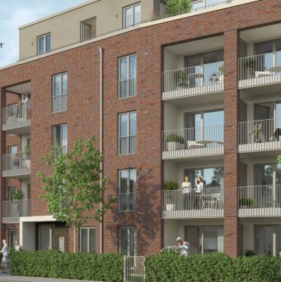 Neubau Erstbezug 3 Zimmer Wohnung in Hamburg-Lokstedt mit Loggia-Balkon und Einbauküche
