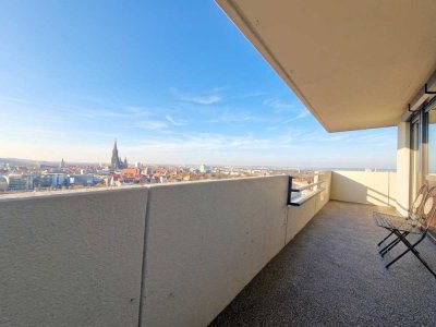 Neu renovierte 1,5-Zimmer-Wohnung mit traumhaftem Stadtblick in Ulm!