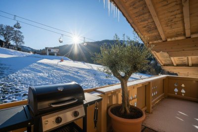 Direkt von der gemütlichen 88m² 3-Zimmerwohnung auf die Skipiste