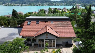 Seehaus in Maria Wörth: Zwei Wohneinheiten mit Garten &amp; Panoramablick auf den Wörthersee