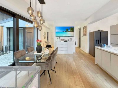 Modernes Wohnglück am Kappelberg, 3 Zimmer Wohnung mit Terrasse und Gartenanteil