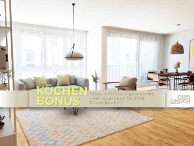 EXKLUSIV WOHNEN inkl. KÜCHENBONUS: Top geschnittene 3.-Zi.-Whg. mit Balkon, Gäste-WC und viel Tag...